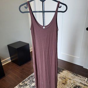 The Group BABATON medium brown tank maxi dress